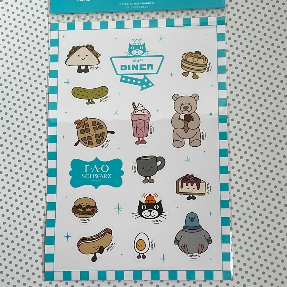 NWT EXCLUSIVE JELLYCAT FAO SCHWARTZ NYC DINER AMUSEABLES BUBBECA MILKSHAKE